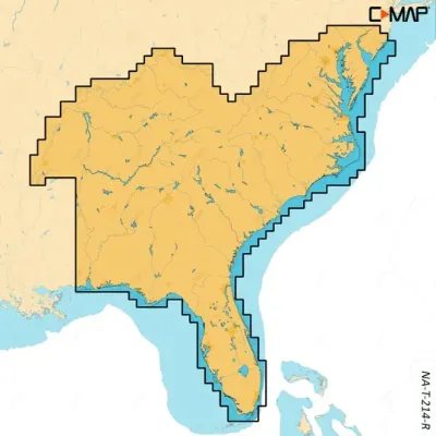 C-MAP M-NA-T-214-R-MS - C-MAP Reveal X Inland US Lakes South East microSD