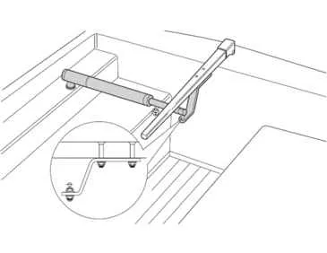 Raymarine D009 - Raymarine 1 Tiller Bracket fTiller Pilots