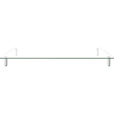 KANTEK KTK MS380 - Kantek Extra-Wide Glass Monitor RiserDesk Shelf - 60 lb Load