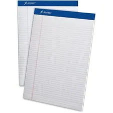 AMPAD TOP 20322 - Ampad Perforated Ruled Pads - Letter - 50 Sheets - Stapled -