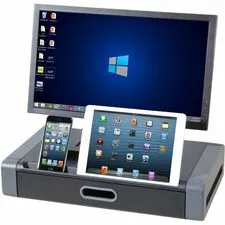 KANTEK KTK MS760 - Kantek Monitor Riser with Drawer and TabletSmartphone Slot -