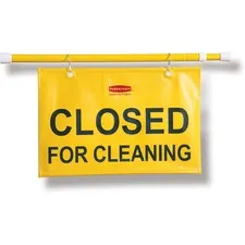Rubbermaid RCP 9S1500YWCT - Rubbermaid Commercial Closed For Cleaning Safety Sign - 6  C