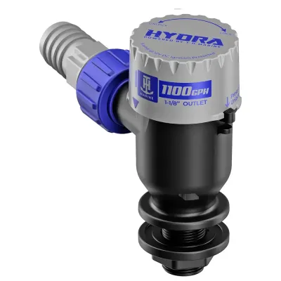 TH Marine Supplies PMP-LWS11-DP - T-H Marine HYDRA Livewell Pump - 1100 GPH - 12V - Short Nozz