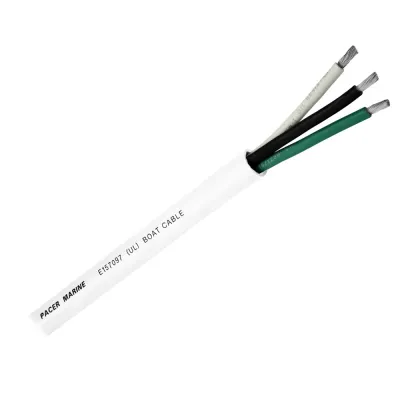 Pacer Group WR12/3-100 - Pacer Round 3 Conductor Cable - 100 - 123 AWG - Black, Green