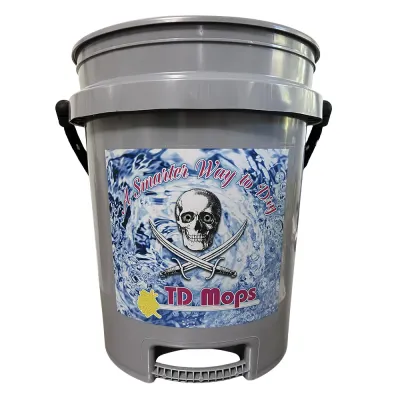 TD Mop GRAYGRIP - TD Mop TD Grip Bucket - Gray - 5 Gallon