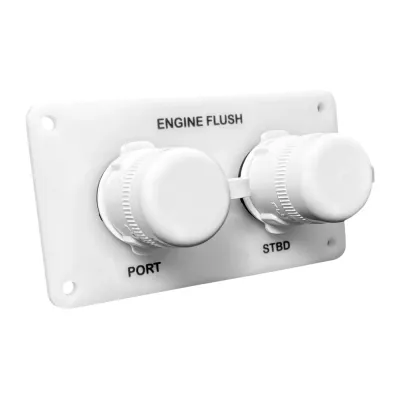 Flushmaster SM-QCR2WH12 - Flushmaster Flush Port Reroute Dual Outlet - White Acrylic P