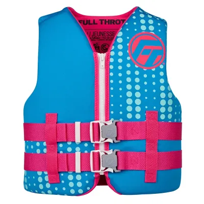 Full Throttle 142100-505-002-27 - Full Throttle Youth Rapid-Dry Life Jacket - Aqua