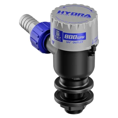 TH Marine Supplies PMP-LWS8-DP - T-H Marine HYDRA Livewell Pump - 800 GPH - 12V - Short Nozzl