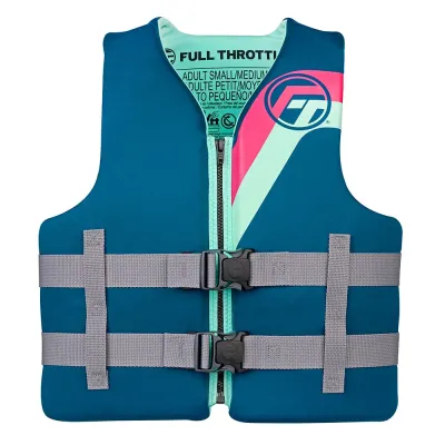 Full Throttle 142100-505-030-27 - Full Throttle Adult Rapid-Dry Life Jacket - SM - Aqua