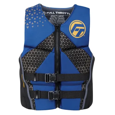 Full Throttle 142500-500-050-26 - Full Throttle Mens Rapid-Dry Flex-Back Life Jacket - XL - Bl