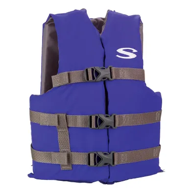 Stearns 2158937 - Stearns Adult Life Vest USCG Approved Type III PFD - Blue - 