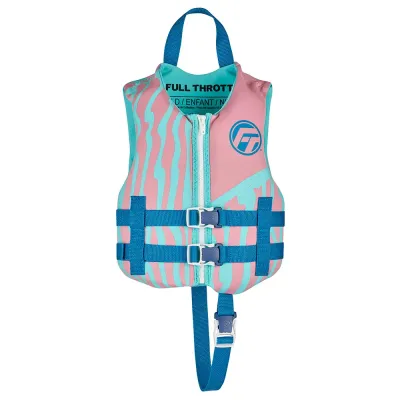 Full Throttle 142100-105-001-26 - Full Throttle Child Rapid Dry Life Jacket - Pink