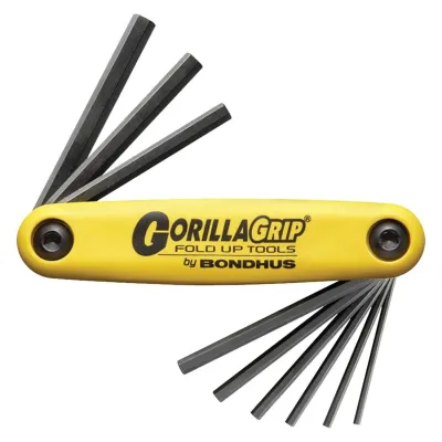 BONDHUS CORP 12591 - Bondhus GorillaGrip Foldup HEX Tool: SAE (9 Tips)