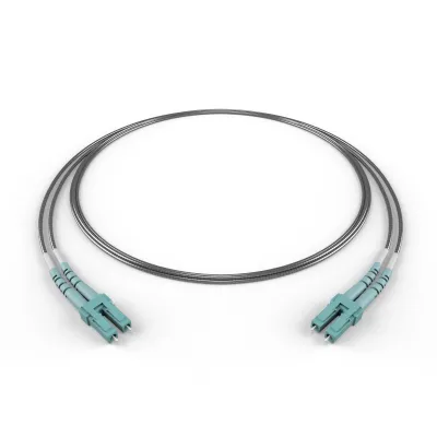 FIBER CABLES DIRECT FCDUS353V10222 - 3 MTR - OM4 LCLC INDOOR ARMORED DUPLEX FIBER CABLE. DURABLE.