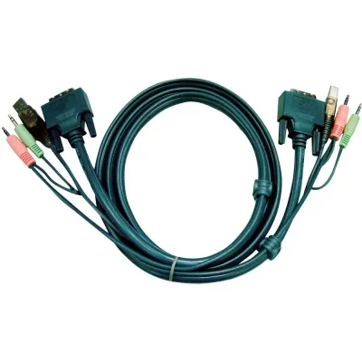 Aten Technologies 2L7D02UHX3 - Aten Technologies 2L7D02UHX3 6INCH USB2.0 HDMI KVM CABLE