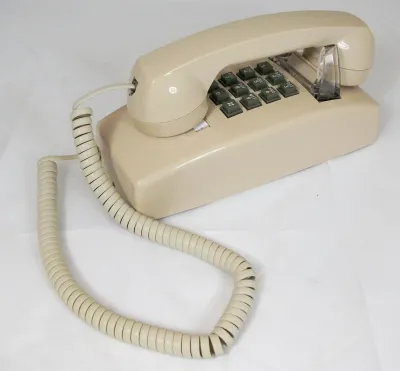 Cortelco 255444-VBA-20MD - 2554 Basic Single Line Wall Telephone Fully Modular 9 Ft Han