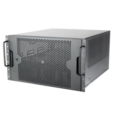 SILVERSTON SST-RM600 - SilverStone SST-RM600 6U Rackmount Chassis featuring Dual PS