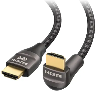 CABLE MATTERS 300031-BRN-2M - CABLE MATTERS 48GBPS ULTRA HD 8K RIGHT ANGLE HDMI CABLE 6.6 