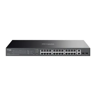 TPLINK ES228GP - OMADA 28-PORT GIG EASY MANAGED SWITCH. PORTS: 24 POE+, 2X GI