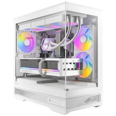 ANTEC C2M ARGB WHITE - Antec C2M ARGB WHITE 270 degree Full-view Tempered Glass Com