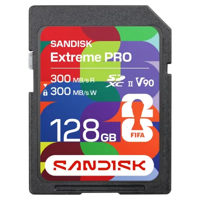 Western Digital SDSDXDM-128G-GN4IH - SANDISK SD UHS-II CARD: FWC 2026 EDITION UHS-II 128GB SD 300