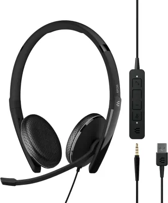 EPOS USA 1000916 - Sennheiser Epos Adapt 165 USB II Wired Stereo Headset 100091