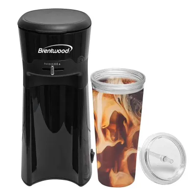 Brentwood KT-2121BK - Brentwood Single Serve Iced Coffee Tea Maker in Black with 2