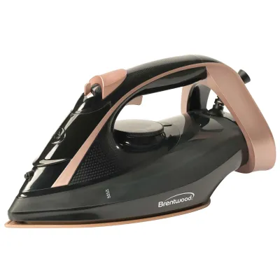 Brentwood MPI-69BKR - Brentwood Non-Stick Steam Iron in Rose Gold with Temperature