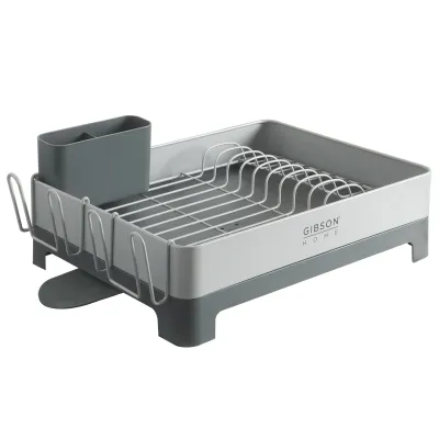 Gibson 149510.01 - Gibson Home Nestcraft Galvanized Steel Dish Rack in Gray