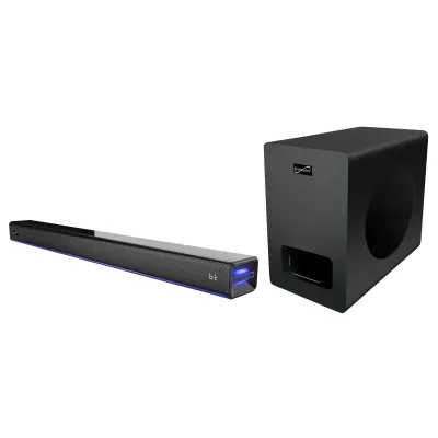 Supersonic SC-1425WSW - SuperSonic 2.1 Channel Bluetooth Soundbar with Ambient Light