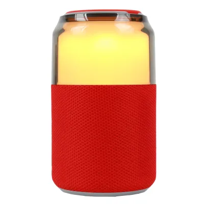 Supersonic SC-2335BT-RED - SuperSonic SobaBoom Multi-Color Glowing Speaker in Red with 