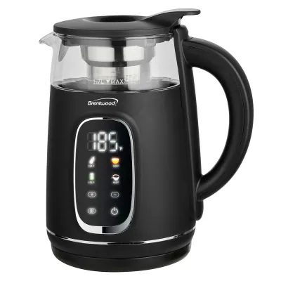 Brentwood KT-2018BK - Brentwood 1.7L 1100W BPA Free 360 Cordless Digital Glass Ele