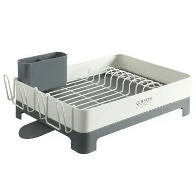 Gibson 149511.01 - Gibson Home Nestcraft Galvanized Steel Dish Rack in White