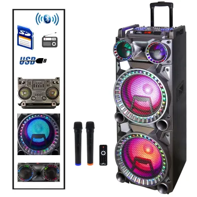 BeFree BFS-K10 - Befree Sound 700W Dual 10 Inch Subwoofer Bluetooth Portable 