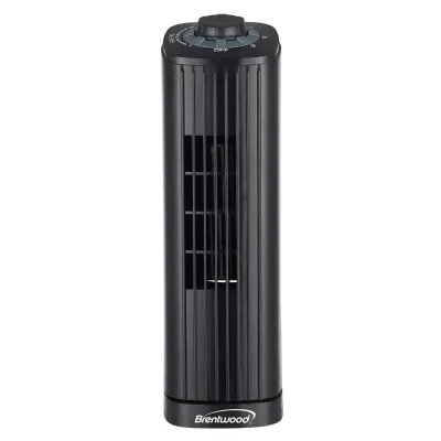 Brentwood F-14TBK - Brentwood 14 Inch 3-Speed Oscillating Portable Tower in Blac