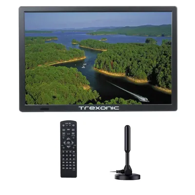 Trexonic TRX-D15 - Trexonic Portable Rechargeable 15.4 Inch LED TV with HDMI, S