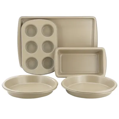 Gibson 149148.05 - Gibson Home Lyneham 5 Piece Nonstick Steel Bakeware Set