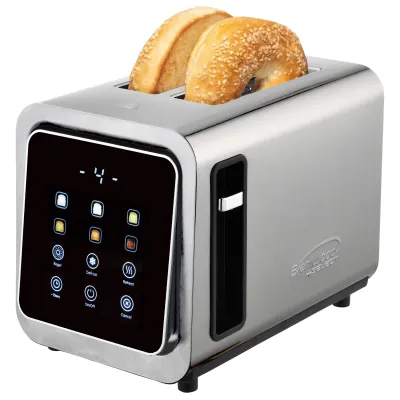 Brentwood TS-228DS - Brentwood Touch Screen 2-Slice Stainless Steel Digital Toast