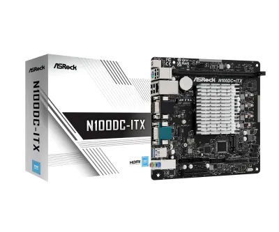 ASRock N100DC-ITX - ASRock N100DC-ITX Mini-ITX Motherboard with Quad-Core N100