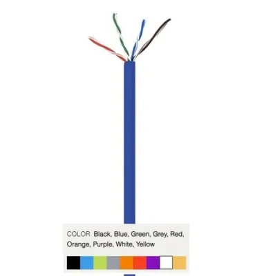Wavenet WAV-CAT5-CMR-BK - 5E04URBK4 CAT5 CMR CABLE BLACK