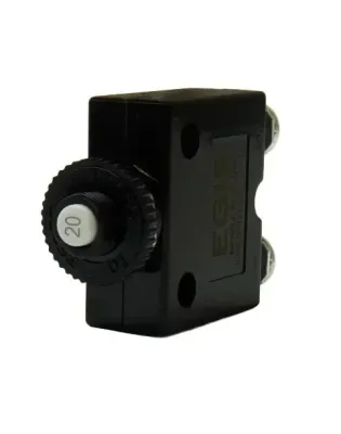 Egis Mobile Electric 4710-20 - EGIS Push Button Panel Mount Circuit Breaker Screw Terminals