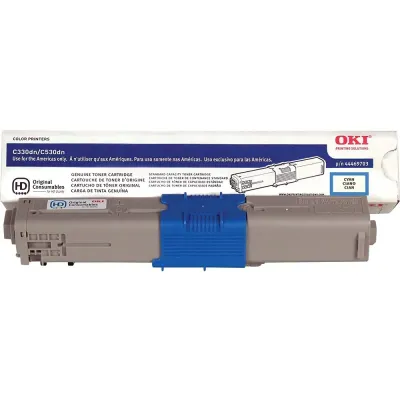 OKIDATA OKI 44469703 - Oki LED Toner Cartridge - Cyan - 1 Each - 3000 Pages