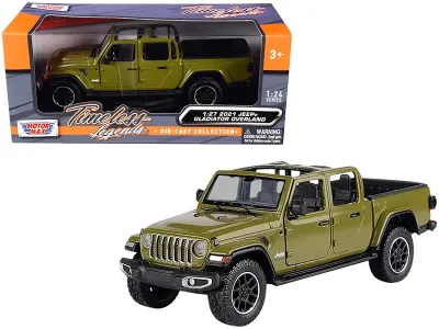 Motormax 79367bl - 2021 Jeep Gladiator Overland (Open Top) Pickup Truck Blue Me