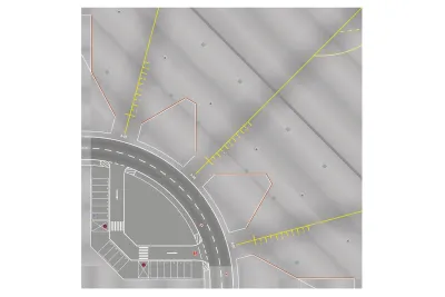 Herpa HE558969-001 - Airport ApronTower Cardboard Ground Plates for 1200 Scale Mo