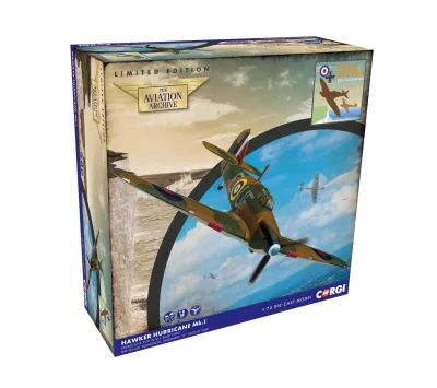 Corgi AA27609 - Hawker Hurricane Mk.I Fighter Aircraft Pilot Officer William