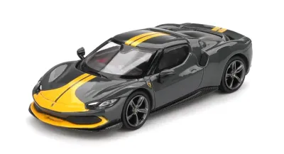 BBR BBRFER64007 - Ferrari 296 GTB Assetto Fiorano Grigio Scuro (Dark Gray) wit