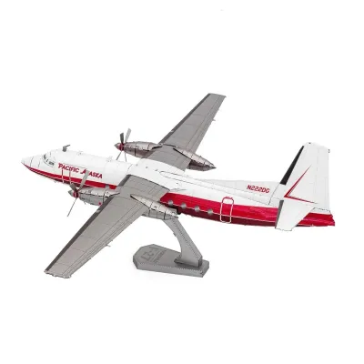 Metal Earth ME1049 - Model Kit Fairchild F-27 Commercial Aircraft Pacific Alaska 