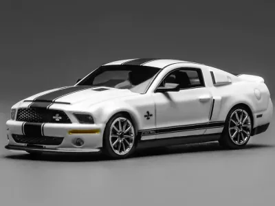 Motorhelix GL-1251006A - 2007 Ford Mustang Shelby GT500 Super Snake Performance White