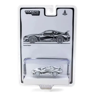 Tarmac Works T64-011-JV - Toyota Supra Designed by Joshua Vides Black and White Hobby6