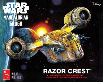 AMT AMT1561M - Skill 2 Model Kit Razor Crest Spaceship Star Wars: The Manda